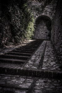 Stairs in Spello, province of Perugia, Umbria, Italy Stairs in Spello, province of Perugia, Umbria, Italy